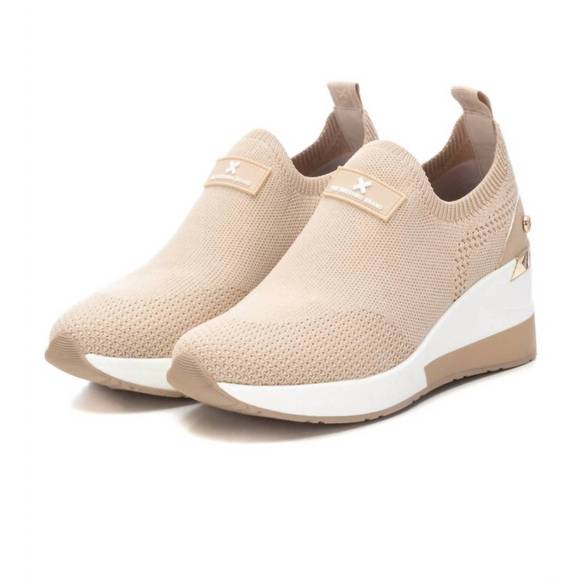 NEW XTI women's wedge sneakers in beige - Picture 4 of 4